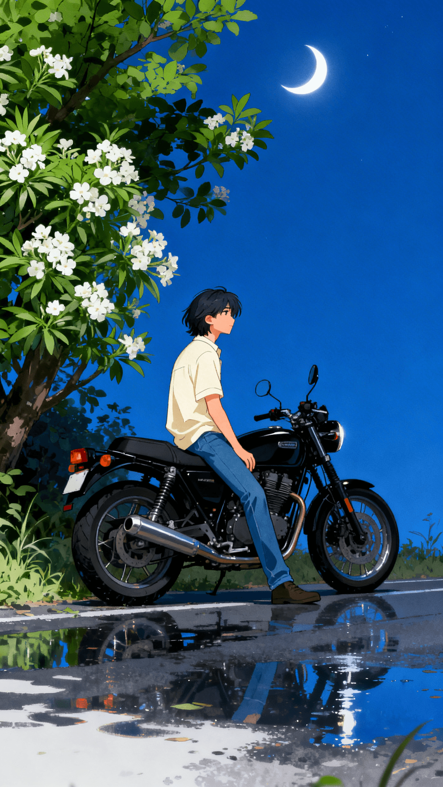 Moonlit Ride Stillness