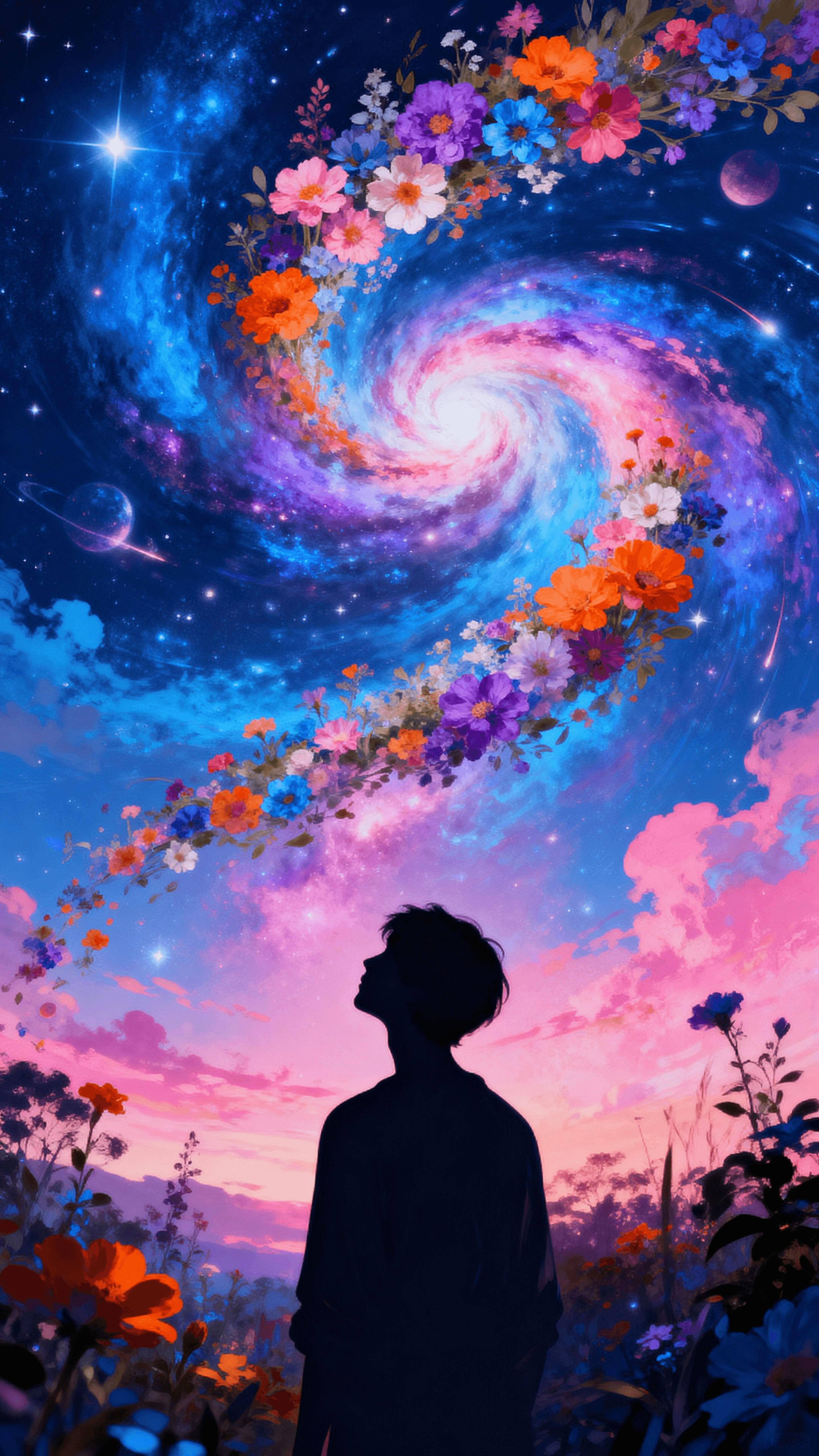 Cosmic Bloom Spiral