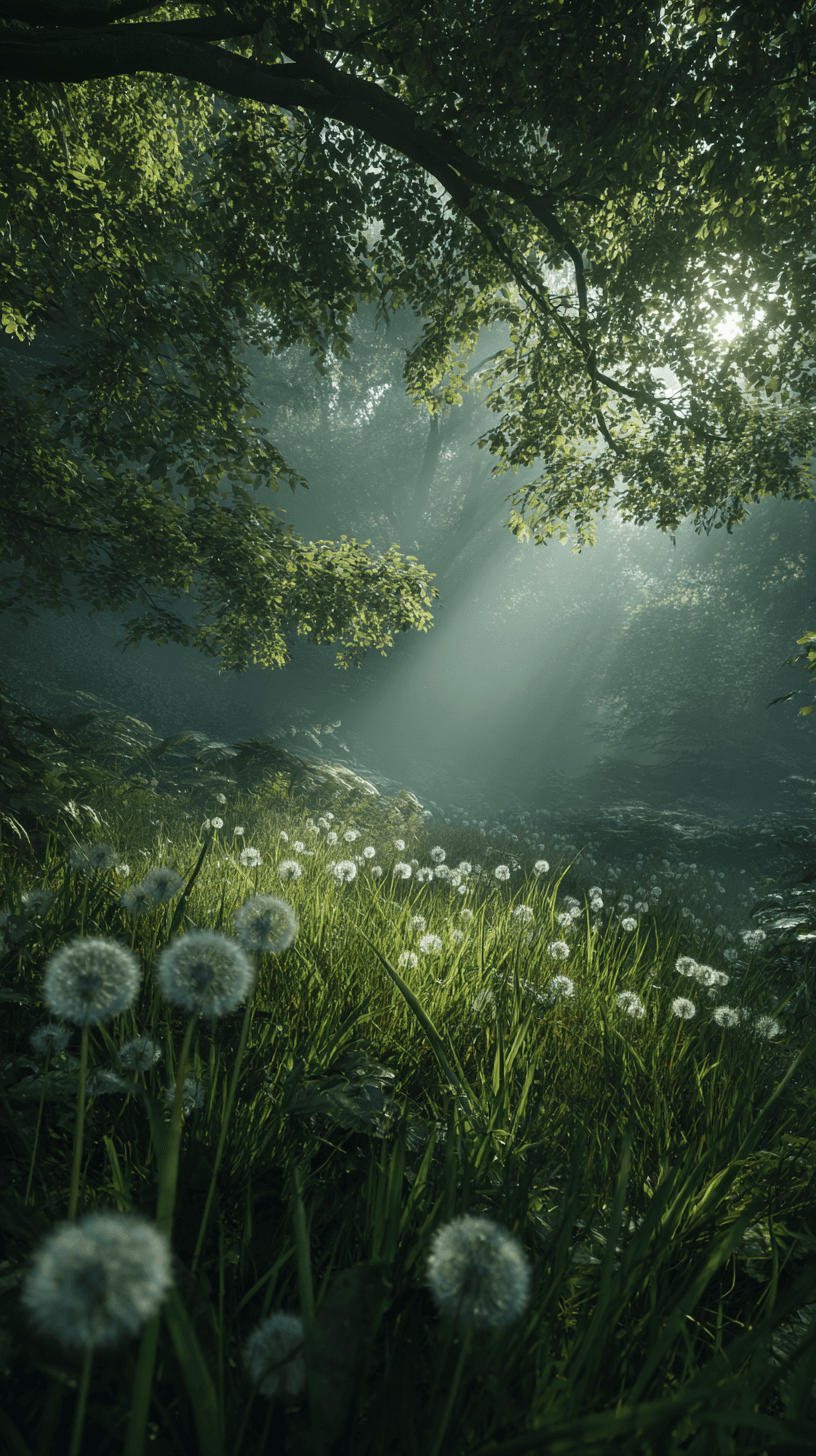 Misty Dandelion Glade