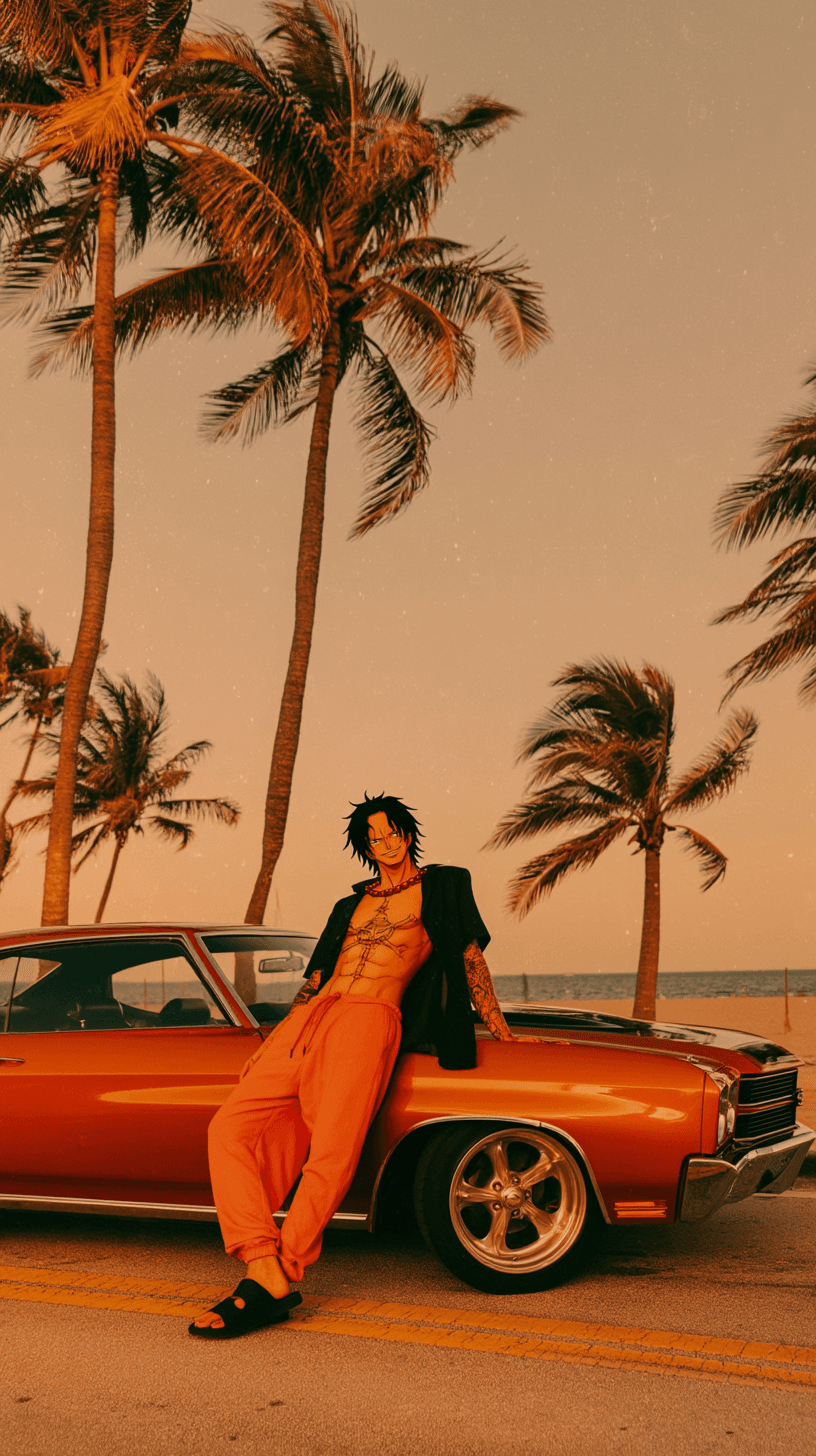 Beachside Car Lean