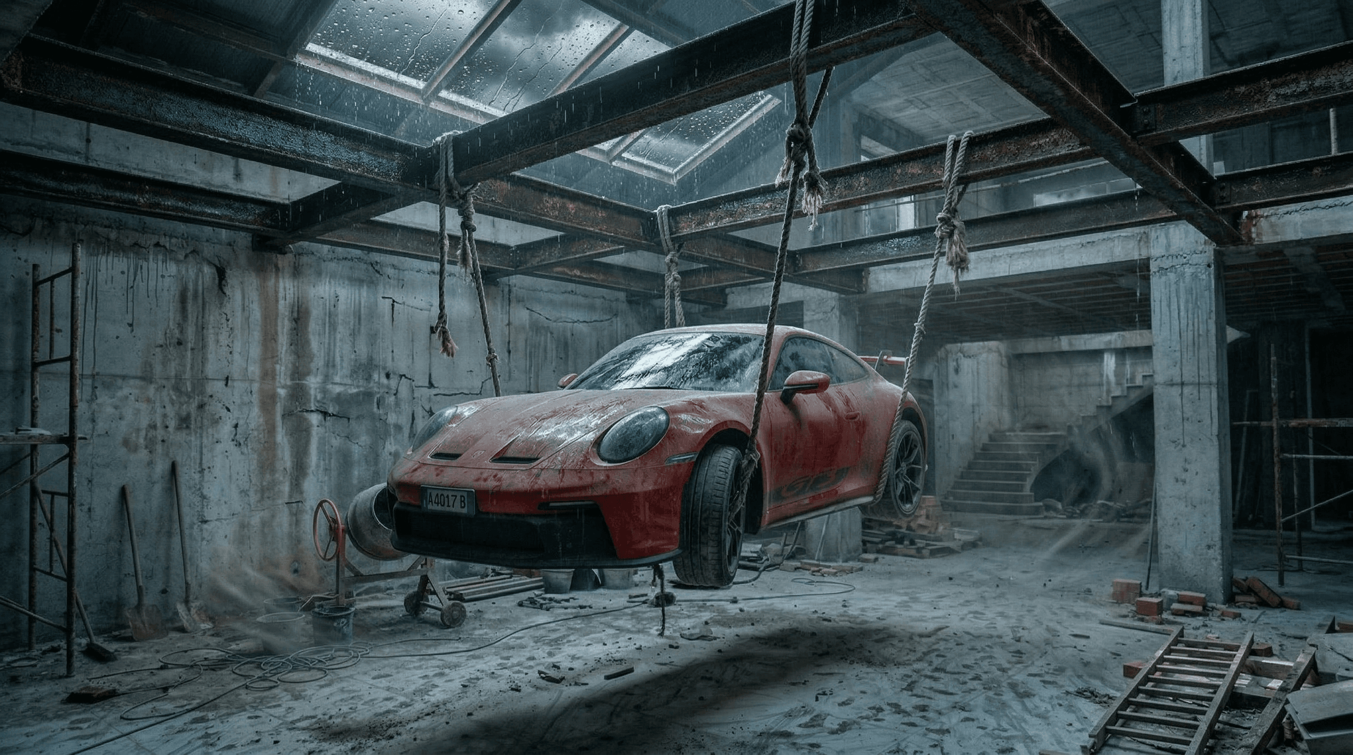 Suspended Supercar